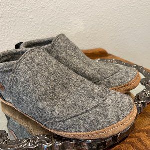 Woolfit® Ankle High Felt Slippers Size 43 EUR Light Gray